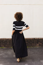Load image into Gallery viewer, The Sutton Black Stripe Dress