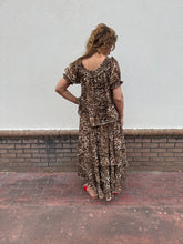 Load image into Gallery viewer, Leopard Skirt Top Set