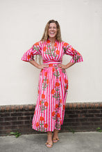 Load image into Gallery viewer, Scarlet Stripe Wrap Dress