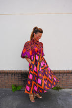 Load image into Gallery viewer, Violet Geometric Dress