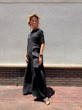 Load image into Gallery viewer, Black Linen Maxi Dress