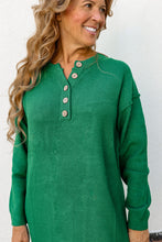 Load image into Gallery viewer, Green Sweater Dress