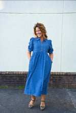 Load image into Gallery viewer, Denim Midi Dress