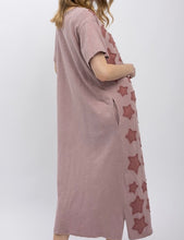 Load image into Gallery viewer, Star Patch T-Shirt Dress