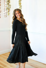 Load image into Gallery viewer, Silky Pleated Ruched Dress