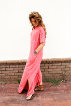 Load image into Gallery viewer, Dusk Distressed Tee Dress
