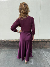 Load image into Gallery viewer, Merlot Silk Dress