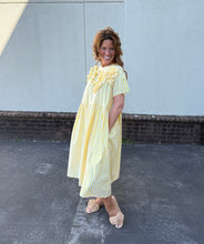 Load image into Gallery viewer, Gingham Cotton Dress