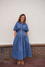 Load image into Gallery viewer, Daisy Blue Denim Dress