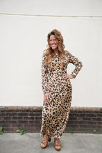 Load image into Gallery viewer, Sable Silk Leopard Dress