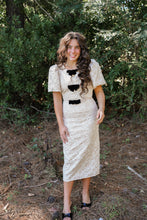 Load image into Gallery viewer, Arielle Jacquard Bow Dress