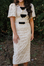 Load image into Gallery viewer, Arielle Jacquard Bow Dress