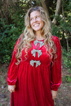 Load image into Gallery viewer, Diamond Velvet Dress