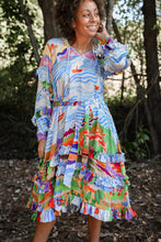 Load image into Gallery viewer, Athena Silk Ruffle Dress