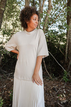 Load image into Gallery viewer, Silk Pleats Tee Dress