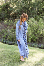 Load image into Gallery viewer, Ruffle Denim Maxi Dress