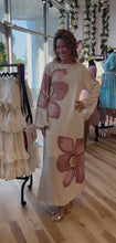 Load image into Gallery viewer, Flower Caftan Maxi Dress