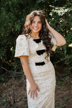 Load image into Gallery viewer, Arielle Jacquard Bow Dress