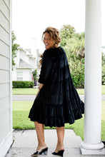 Load image into Gallery viewer, Velvet Tiered Swing Dress