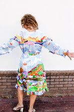 Load image into Gallery viewer, Athena Silk Ruffle Dress