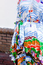 Load image into Gallery viewer, Athena Silk Ruffle Dress