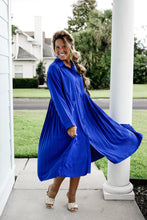 Load image into Gallery viewer, Royal Pleated Dress