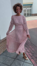Load and play video in Gallery viewer, Evelyn Pink Lace Dress