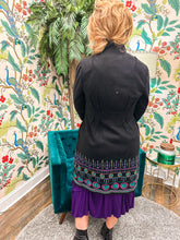Load image into Gallery viewer, ANT Black Embroidered Peacoat