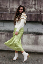 Load image into Gallery viewer, Falyn Embroidered Ruffle Knit Sweater