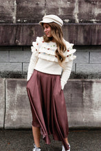 Load image into Gallery viewer, Falyn Embroidered Ruffle Knit Sweater