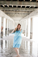 Load image into Gallery viewer, Trixie Tiered Swing Shirt Dress