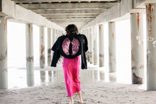 Load image into Gallery viewer, Cascade Denim Jacket Diamond Fringe