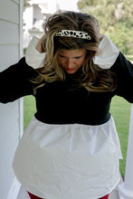 Load image into Gallery viewer, Black White Peplum Top