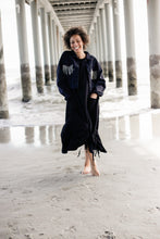 Load image into Gallery viewer, Cascade Denim Jacket Diamond Fringe