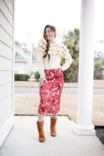 Load image into Gallery viewer, Falyn Embroidered Ruffle Knit Sweater