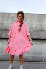 Load image into Gallery viewer, Trixie Tiered Swing Shirt Dress