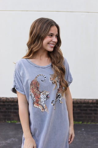 Twin Tiger Tee Dress