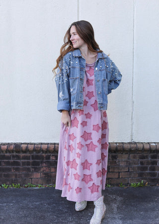 Star Patch T-Shirt Dress