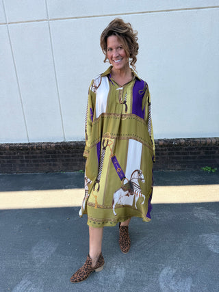 Blair Silky Horse Dress