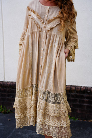 Candlelight Lace Duster Dress