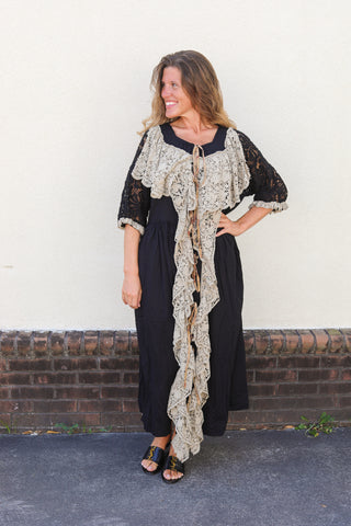 Echo in Lace Duster Dress