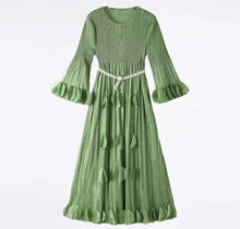 Load image into Gallery viewer, Petals Silky Pleated Dress
