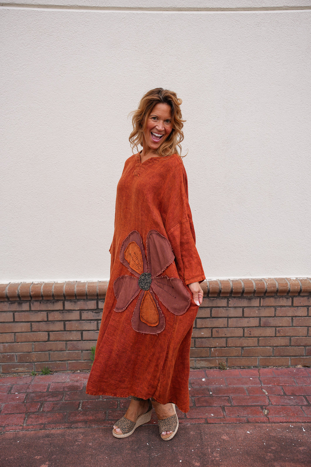 Ginger Linen Dress