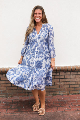 Marbella Silk Midi Dress