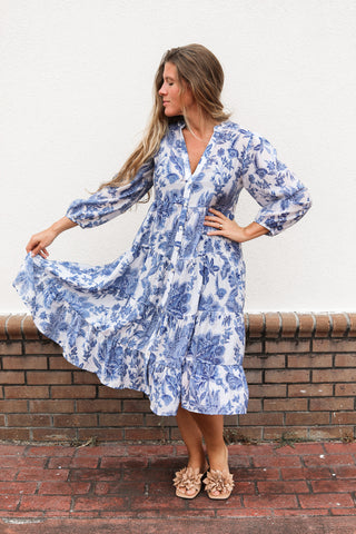 Marbella Silk Midi Dress