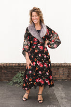 Load image into Gallery viewer, Charlene Fur Kimono Dress
