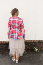 Load image into Gallery viewer, Dulce Pink Plaid Blazer
