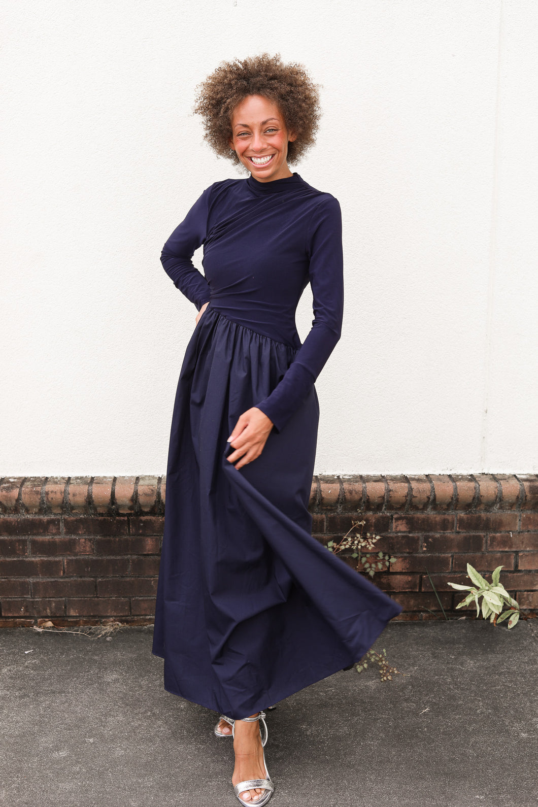 Selene Navy Dress