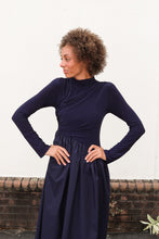 Load image into Gallery viewer, Selene Navy Dress

