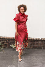 Load image into Gallery viewer, Vivienne Black Floral Dress
